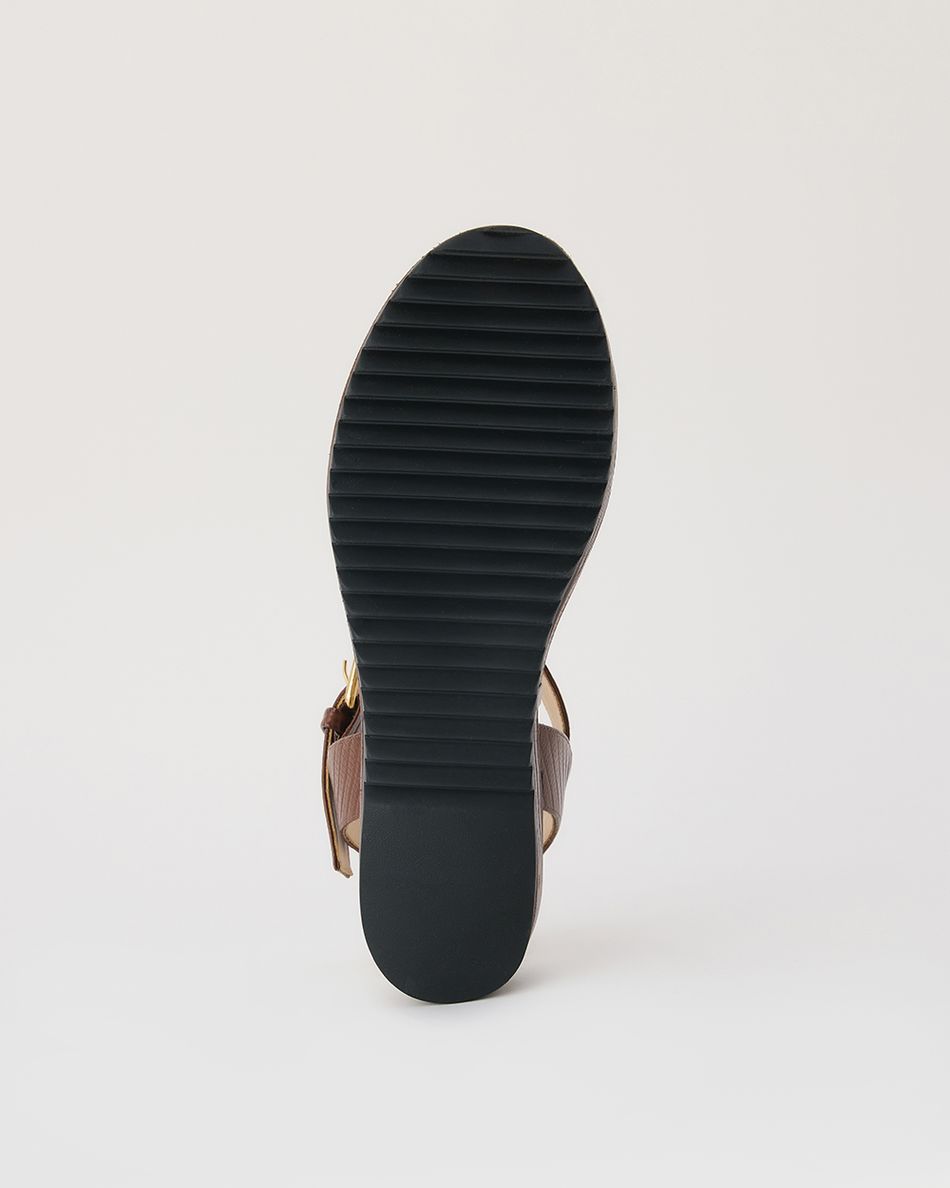 Flatform Gaia Lezard Havana