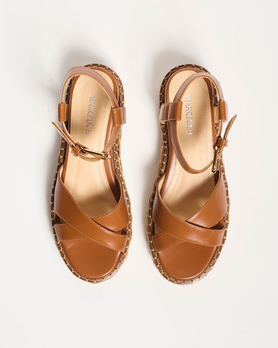 Flatform Mabi Cognac 