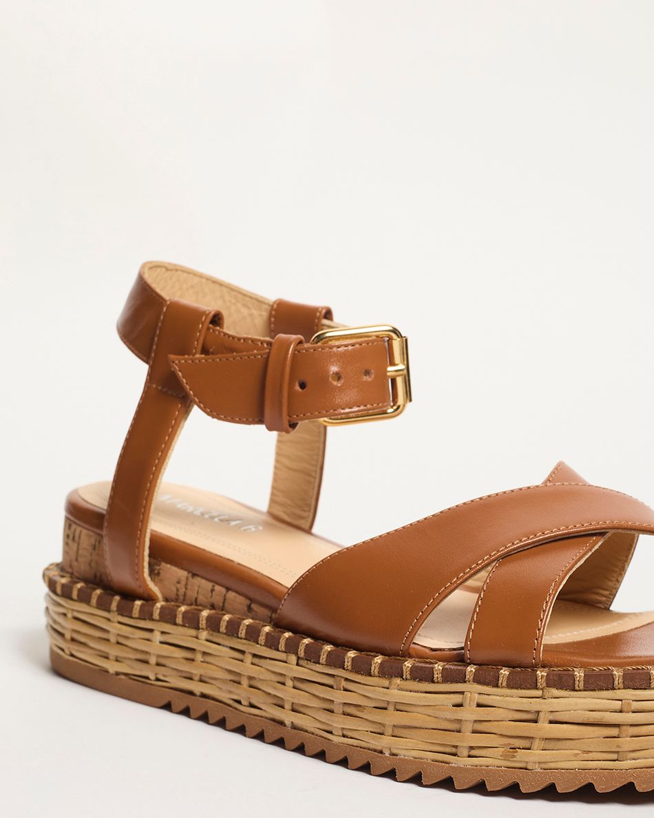 Flatform Mabi Cognac 
