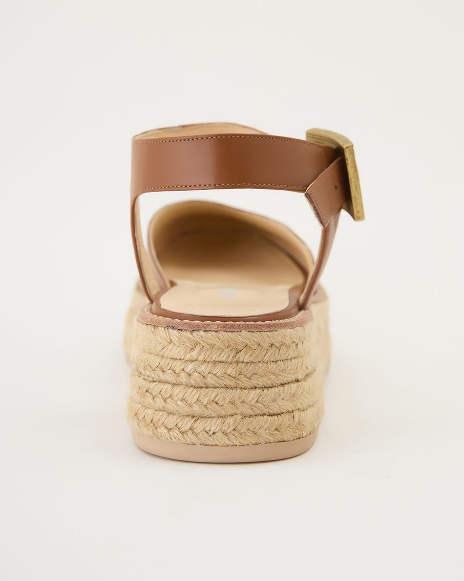 Flatform Mary Jane Cognac