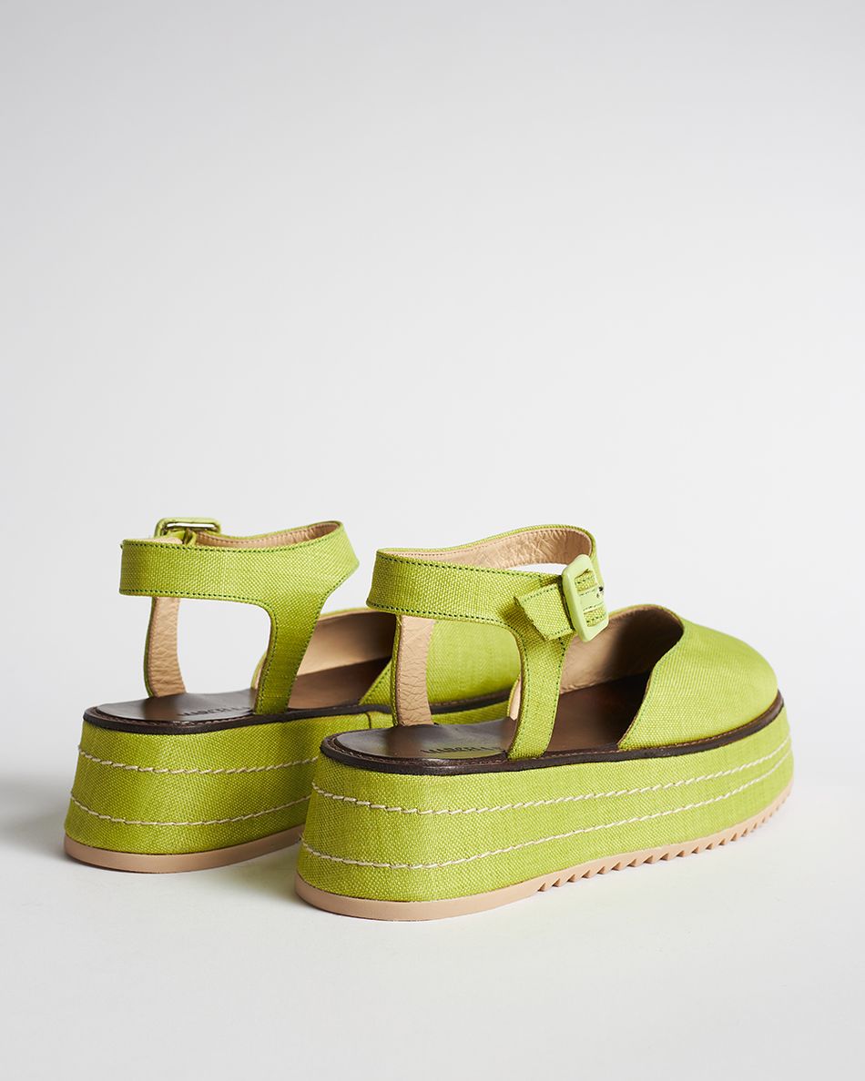 Flatform Mary Jane Verde
