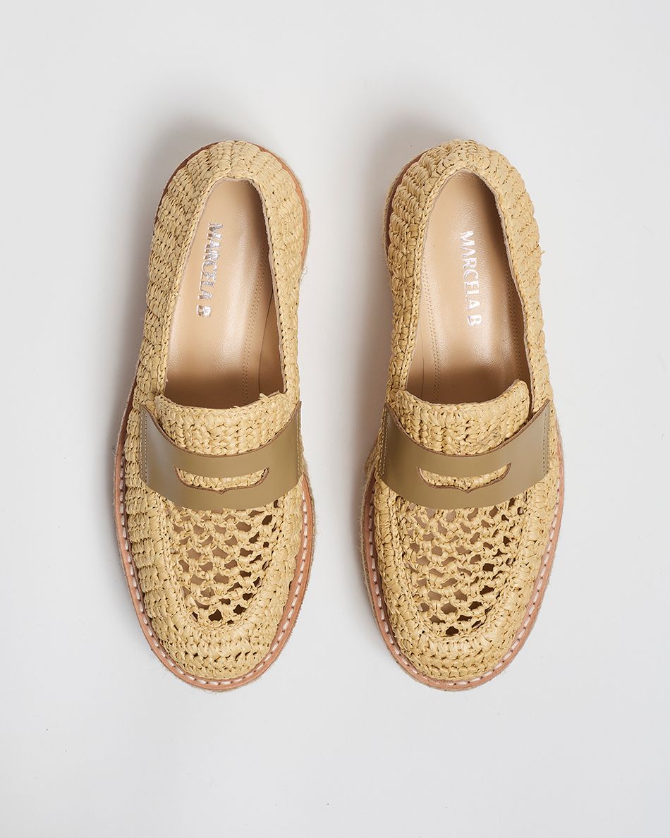 Mocassim Kylie Crochê Bege