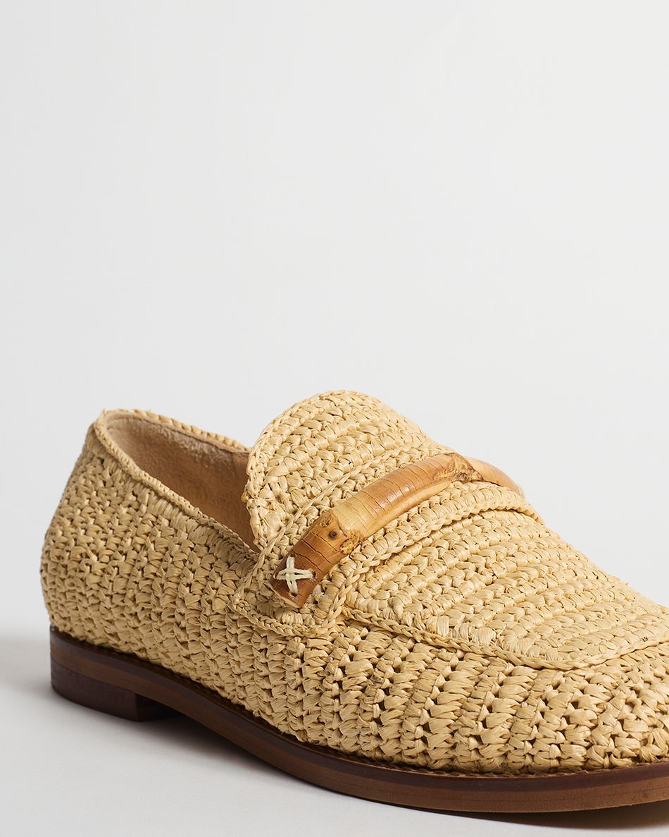 Mocassim Olívia Crochê Bege