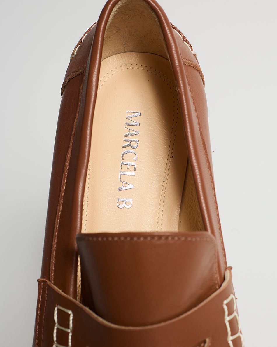 Mocassim Teca Cognac