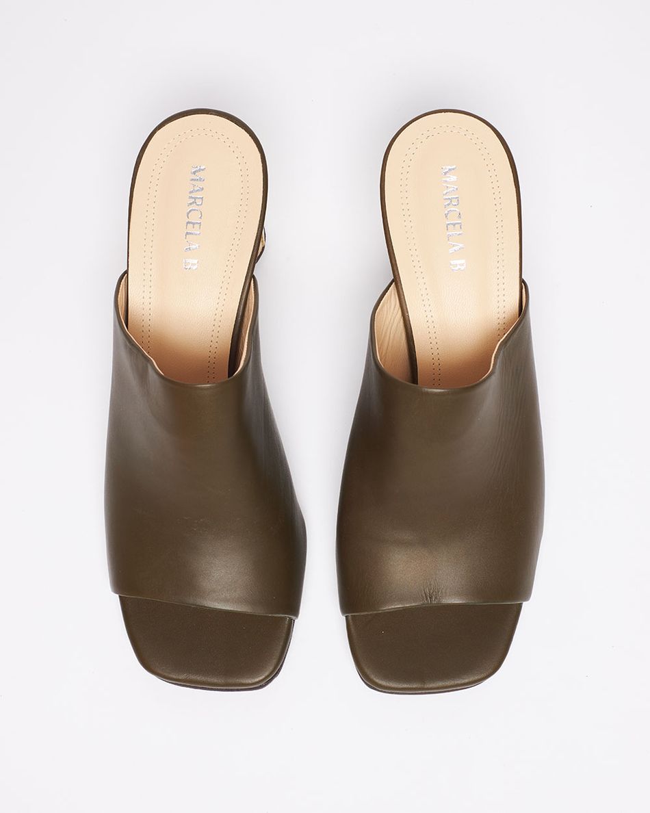 Mule Bebel Verde Musgo