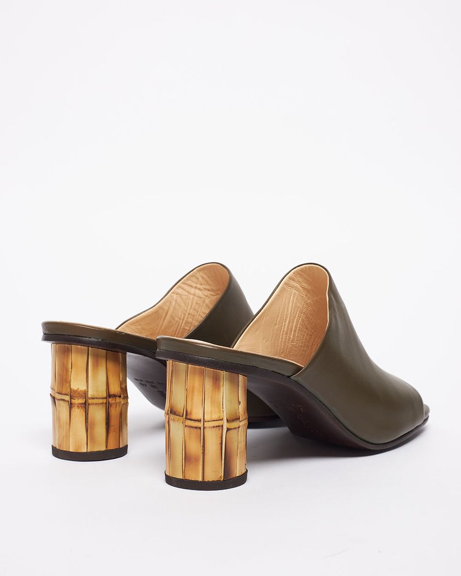 Mule Bebel Verde Musgo
