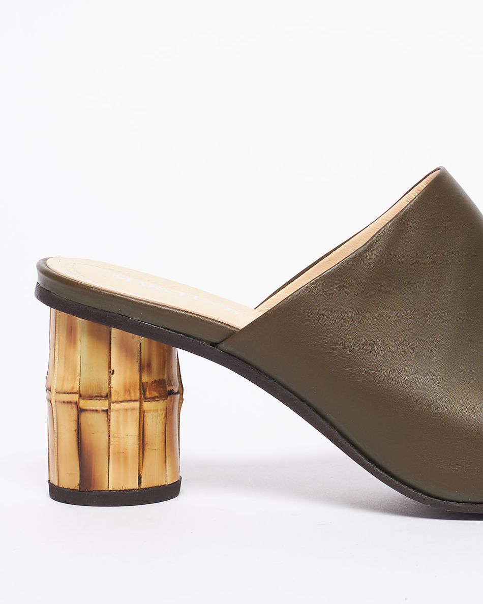 Mule Bebel Verde Musgo