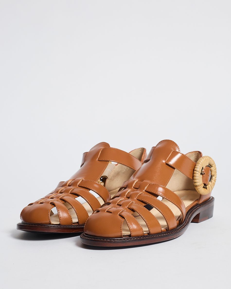 Rasteira Melissa New Couro Cognac