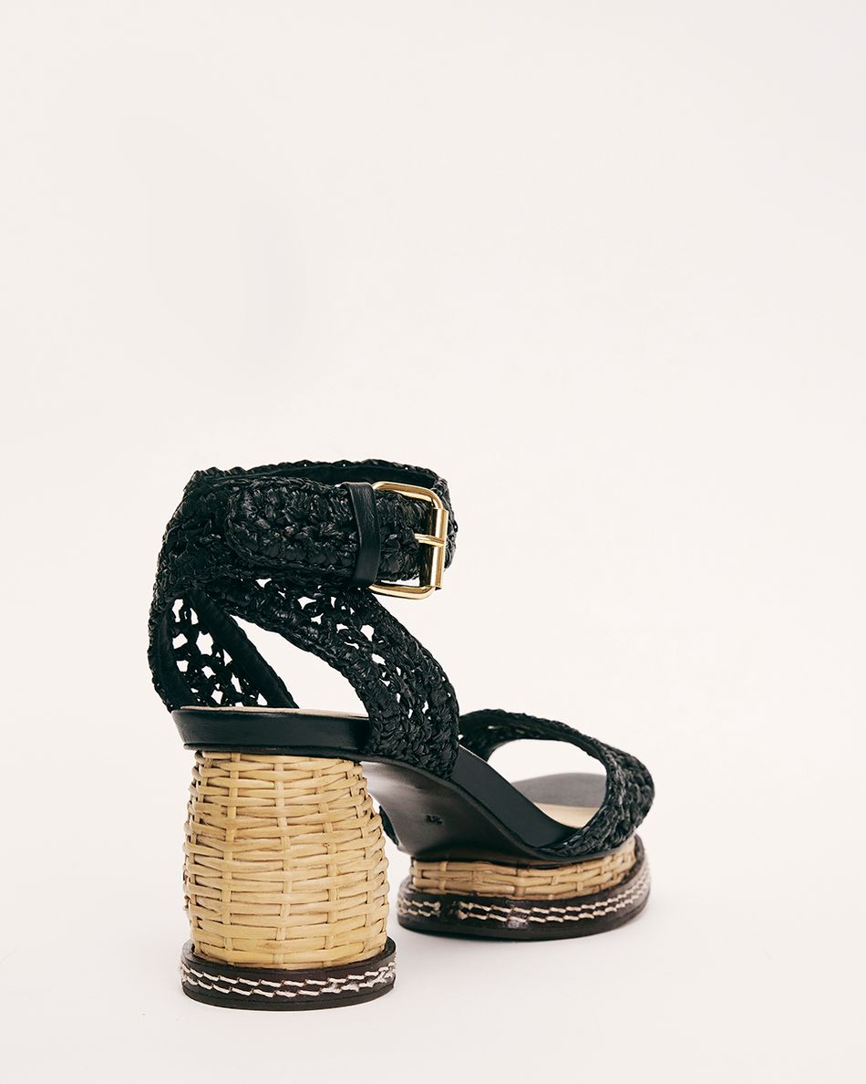 Sandália Francis Crochê Preto