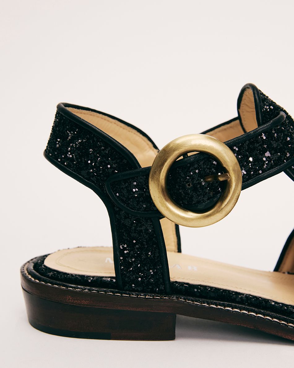 Sandália Melissa Glitter Preta