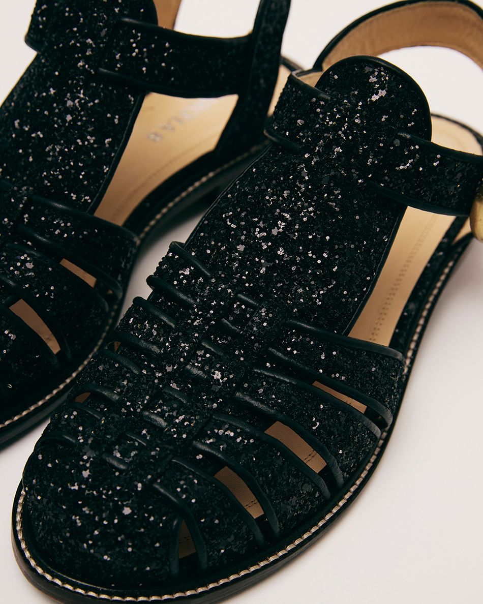 Sandália Melissa Glitter Preta