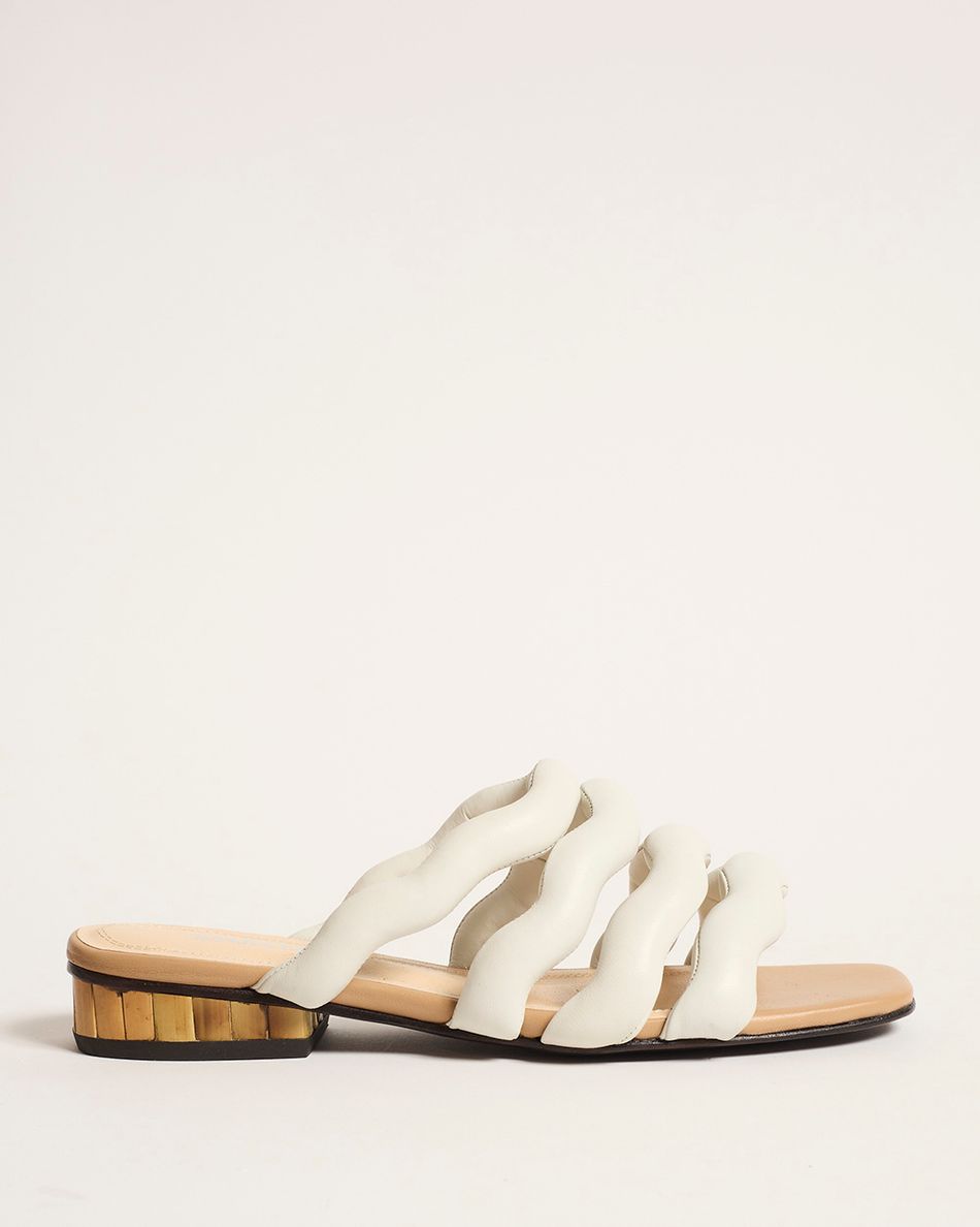 Sandália Rasteira Chloe Off White
