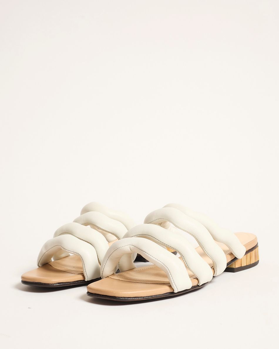 Sandália Rasteira Chloe Off White