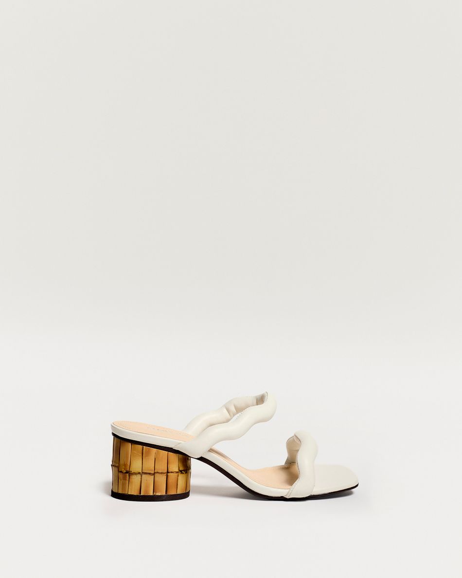 Sandália Média Beta Off White