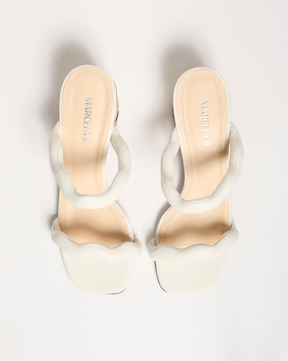 Sandália Média Beta Off White