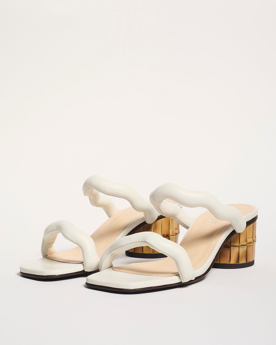 Sandália Média Beta Off White