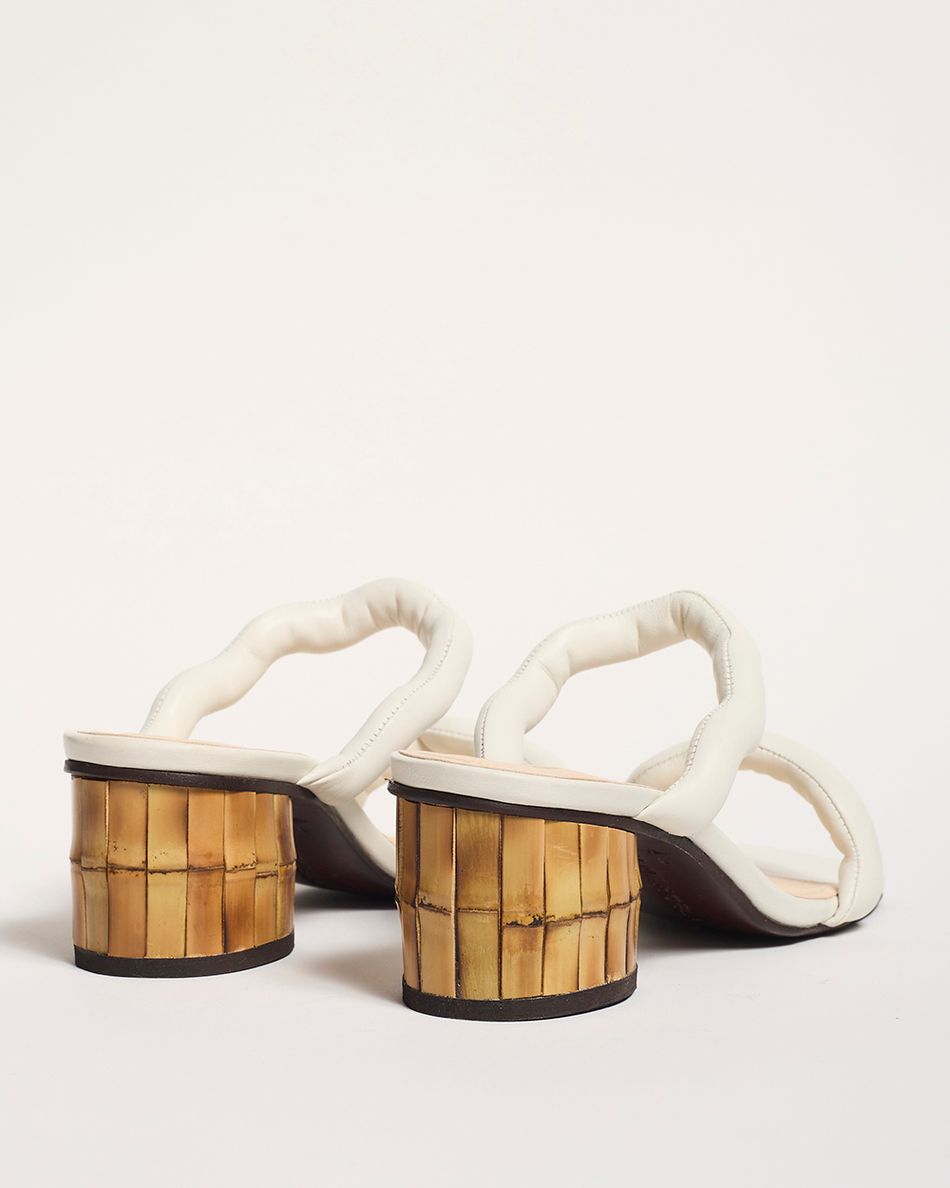 Sandália Média Beta Off White