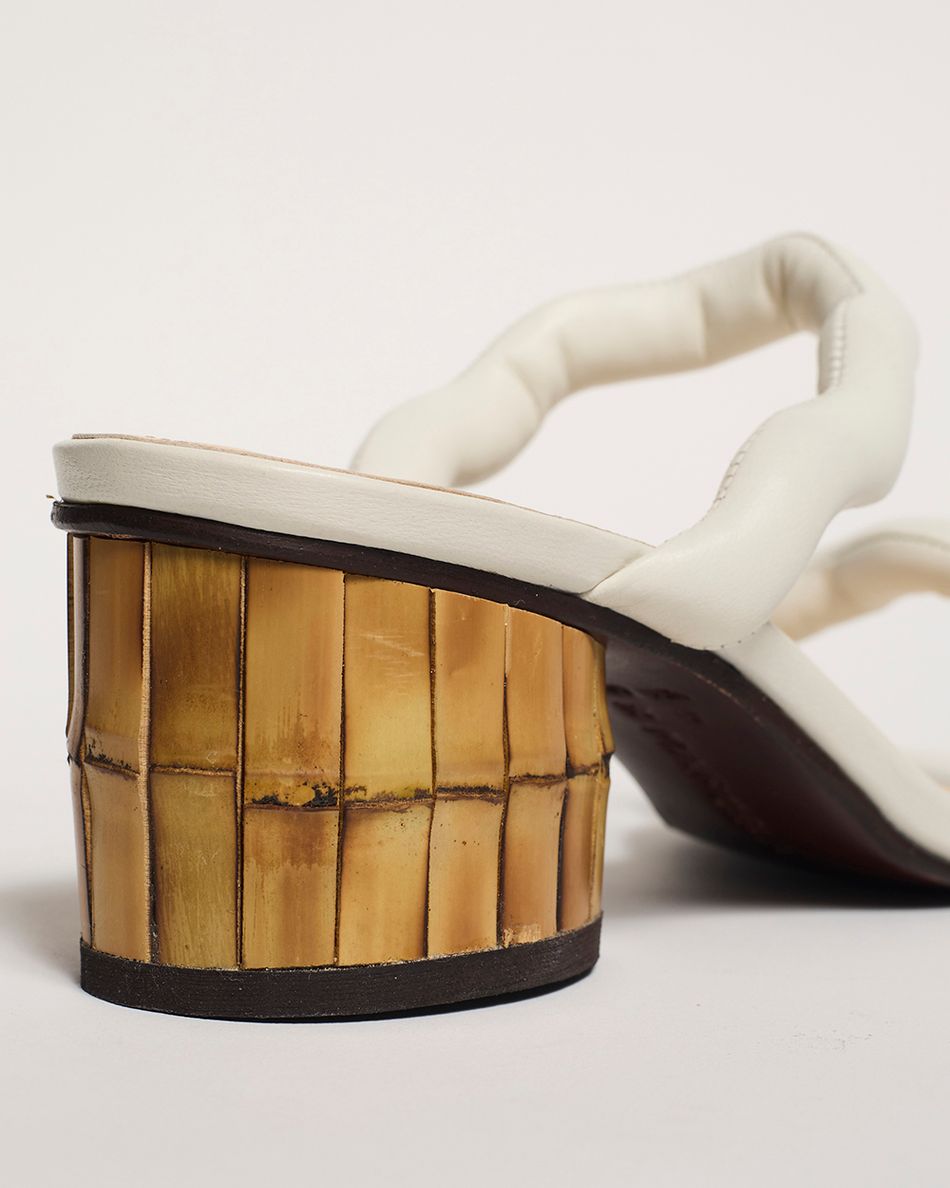 Sandália Média Beta Off White