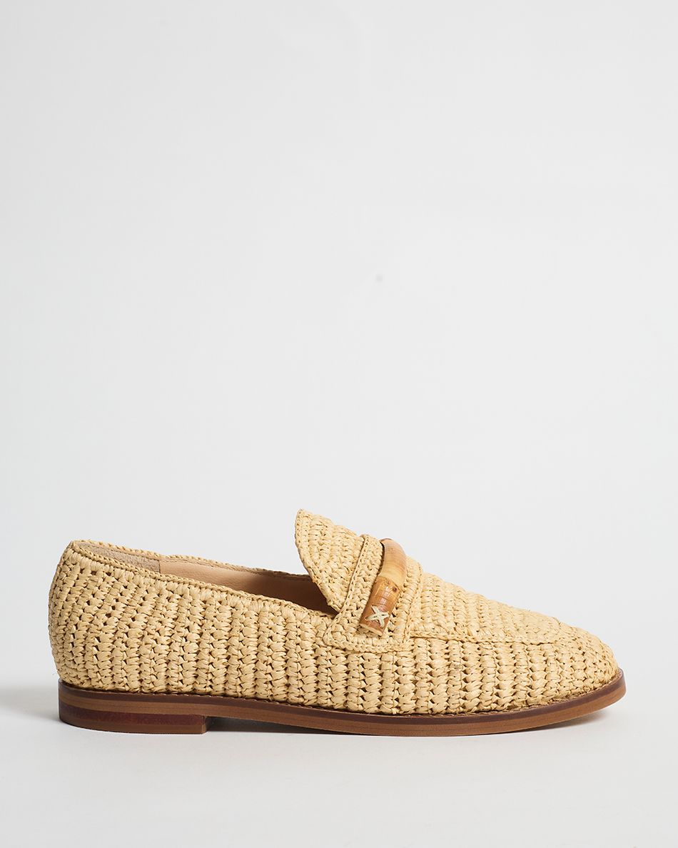 Mocassim Olívia Crochê Bege