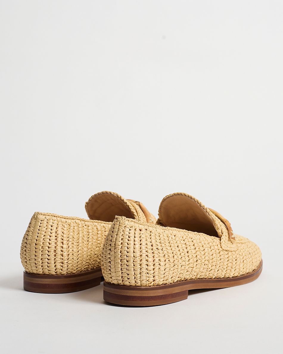 Mocassim Olívia Crochê Bege