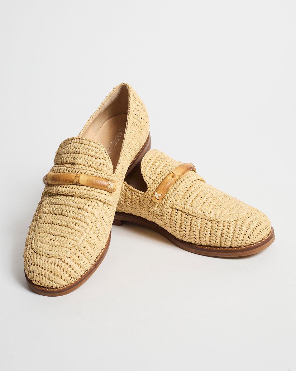 Mocassim Olívia Crochê Bege