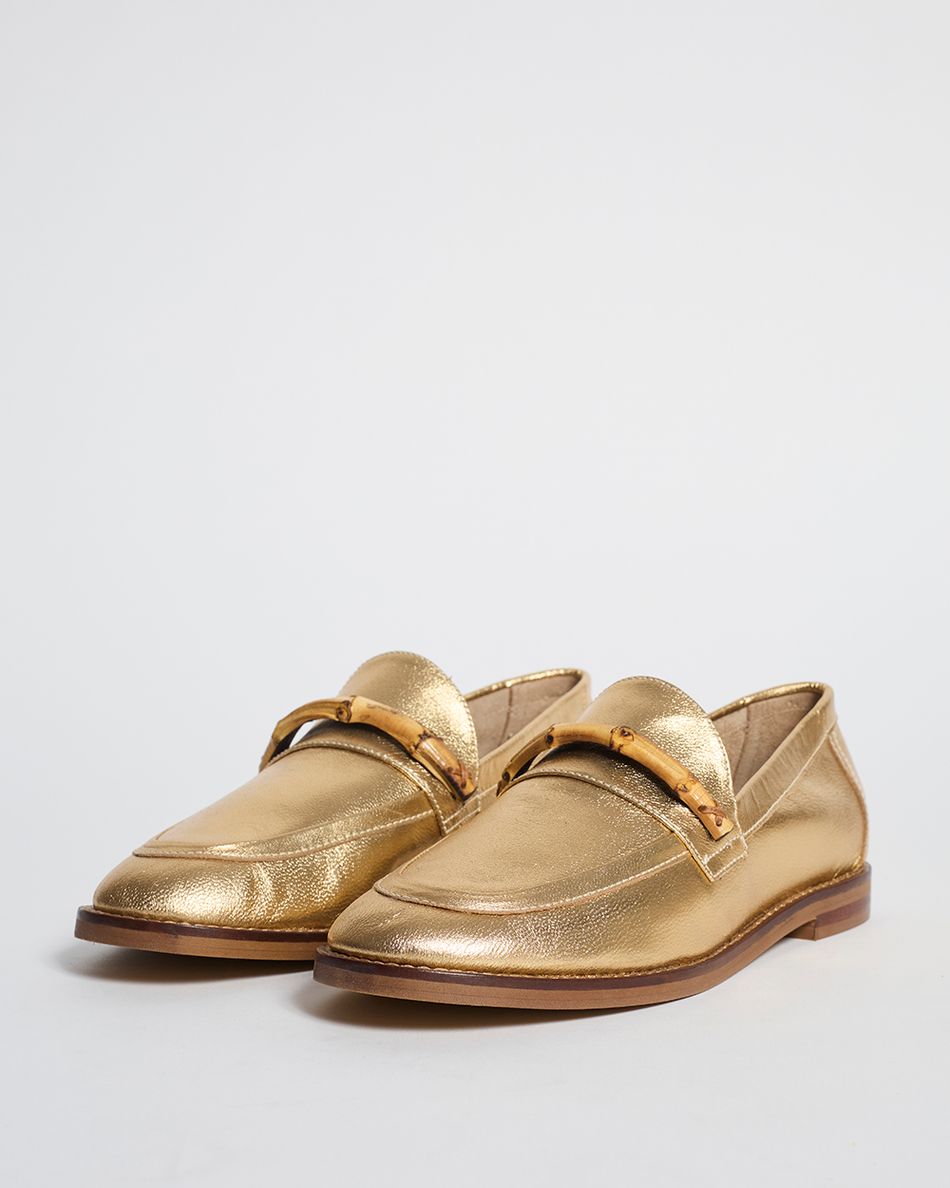 Mocassim Olivia Ouro