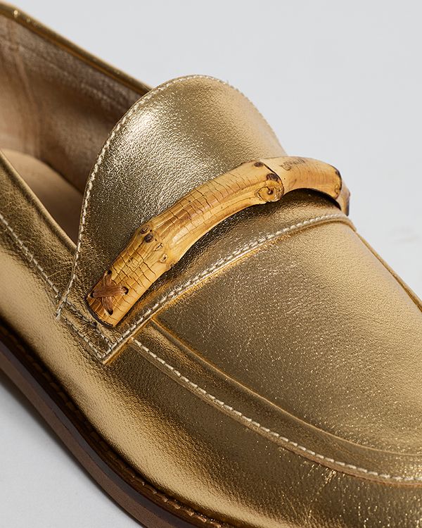 Mocassim Olivia Ouro