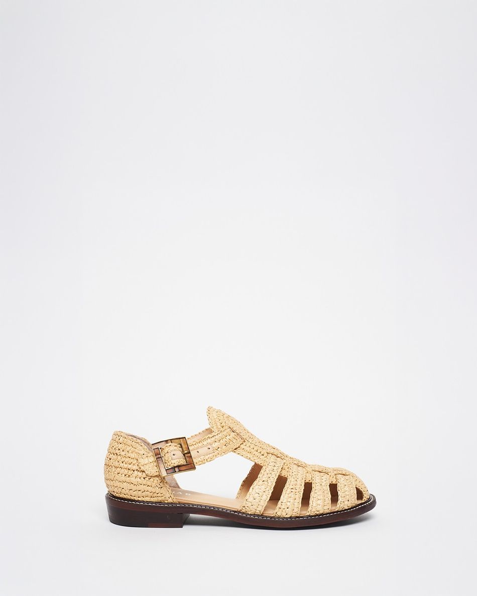 Rasteira Melissa Croche Bege