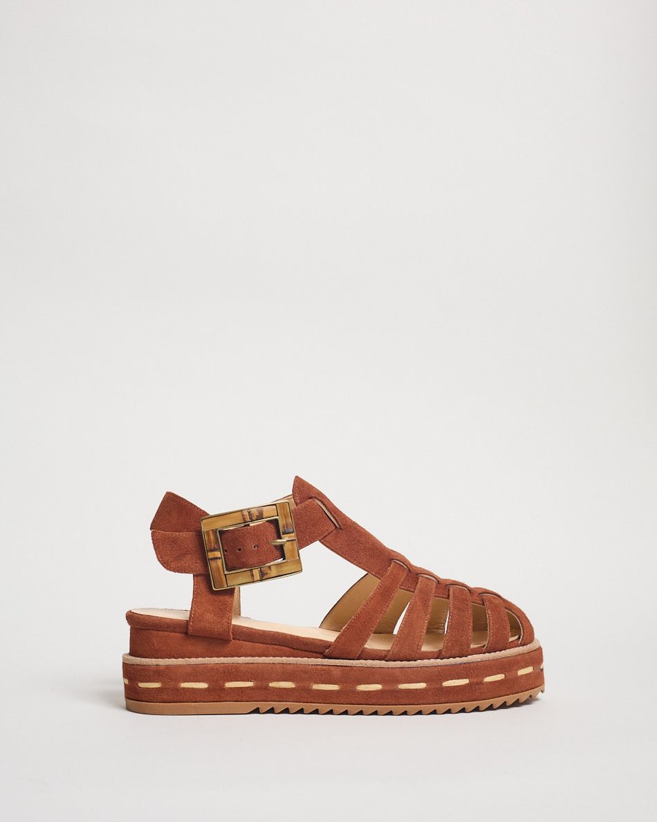 Flatform Melissa Camurça Cognac