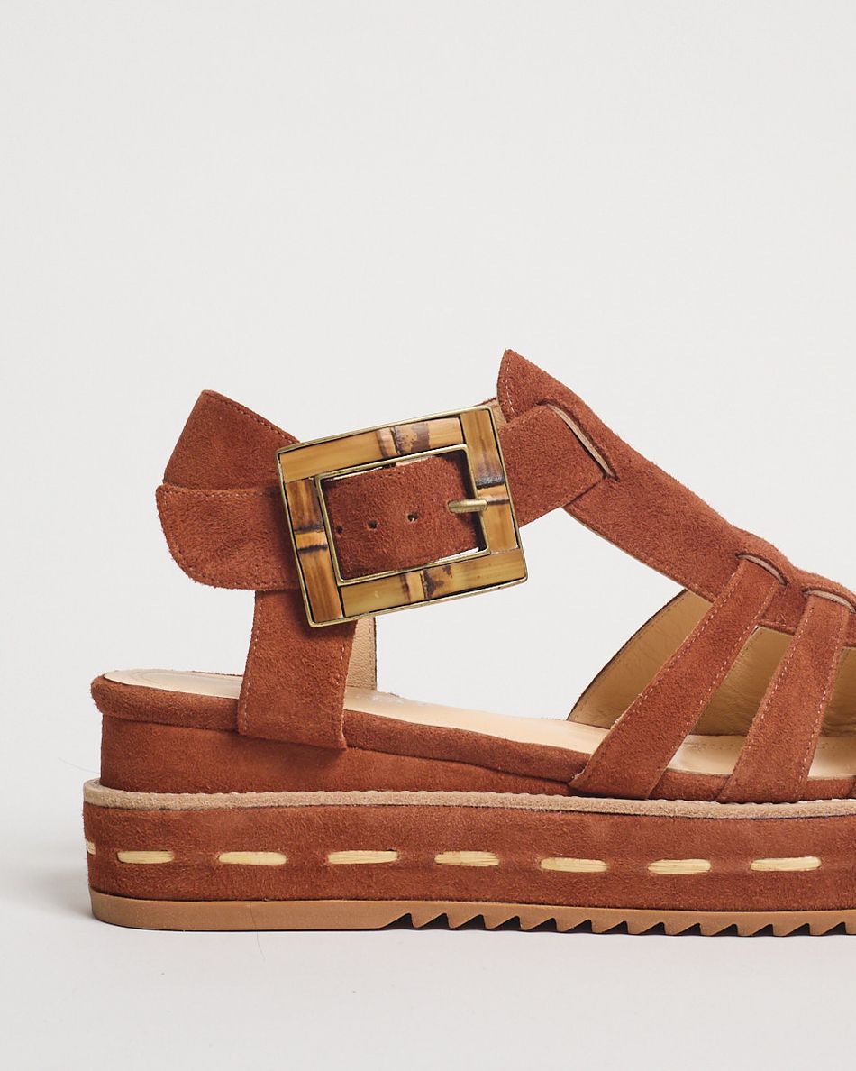 Flatform Melissa Camurça Cognac