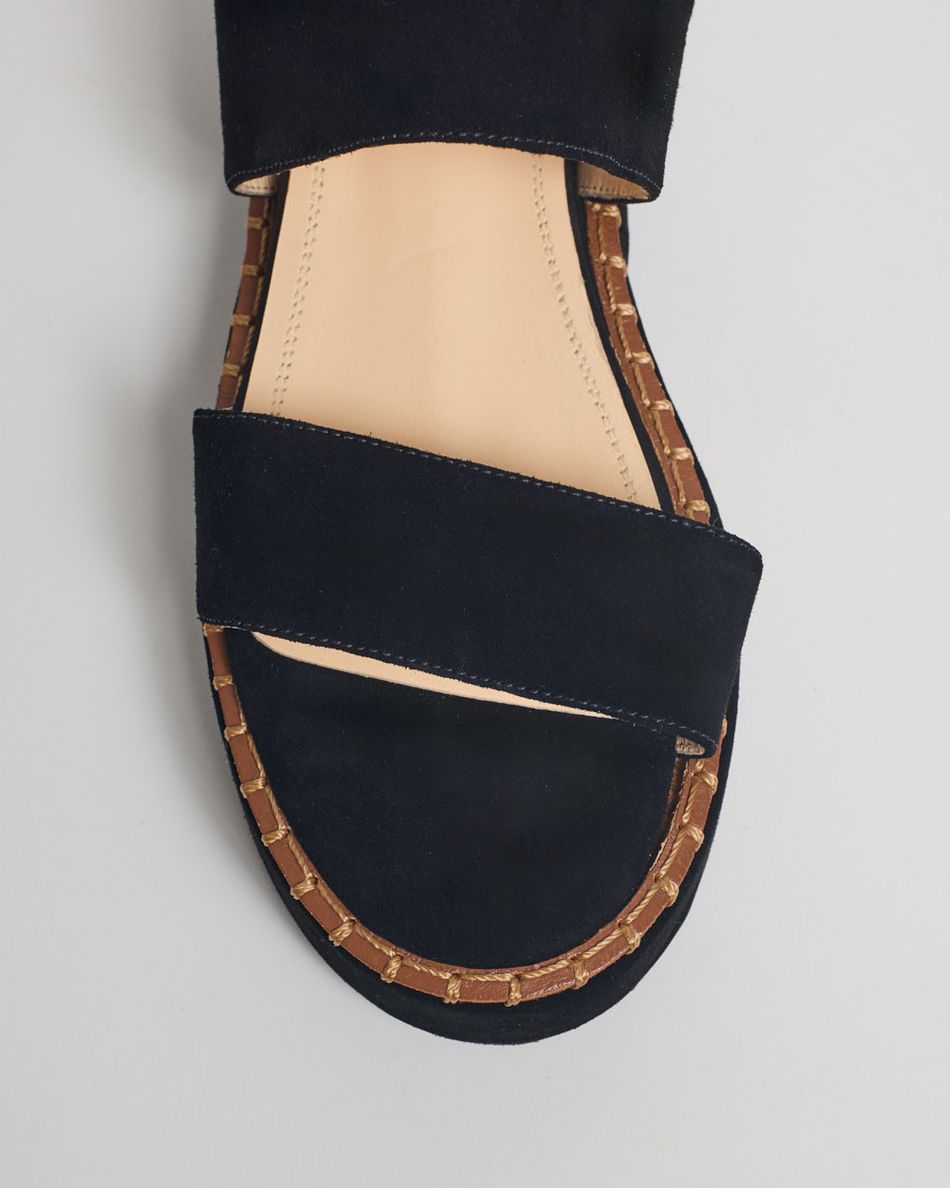 Flatform Julia Camurça Preta