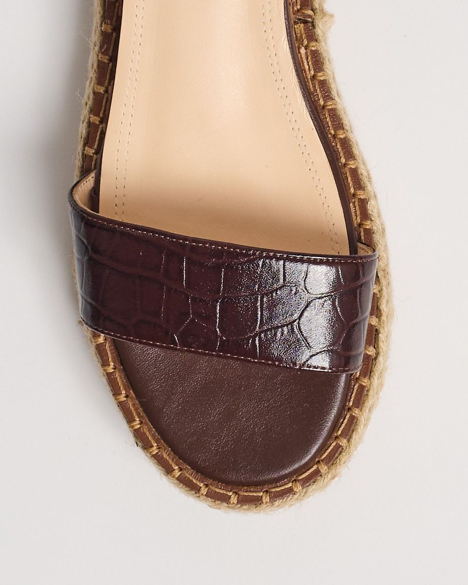 Flatform Bianca Croco Café