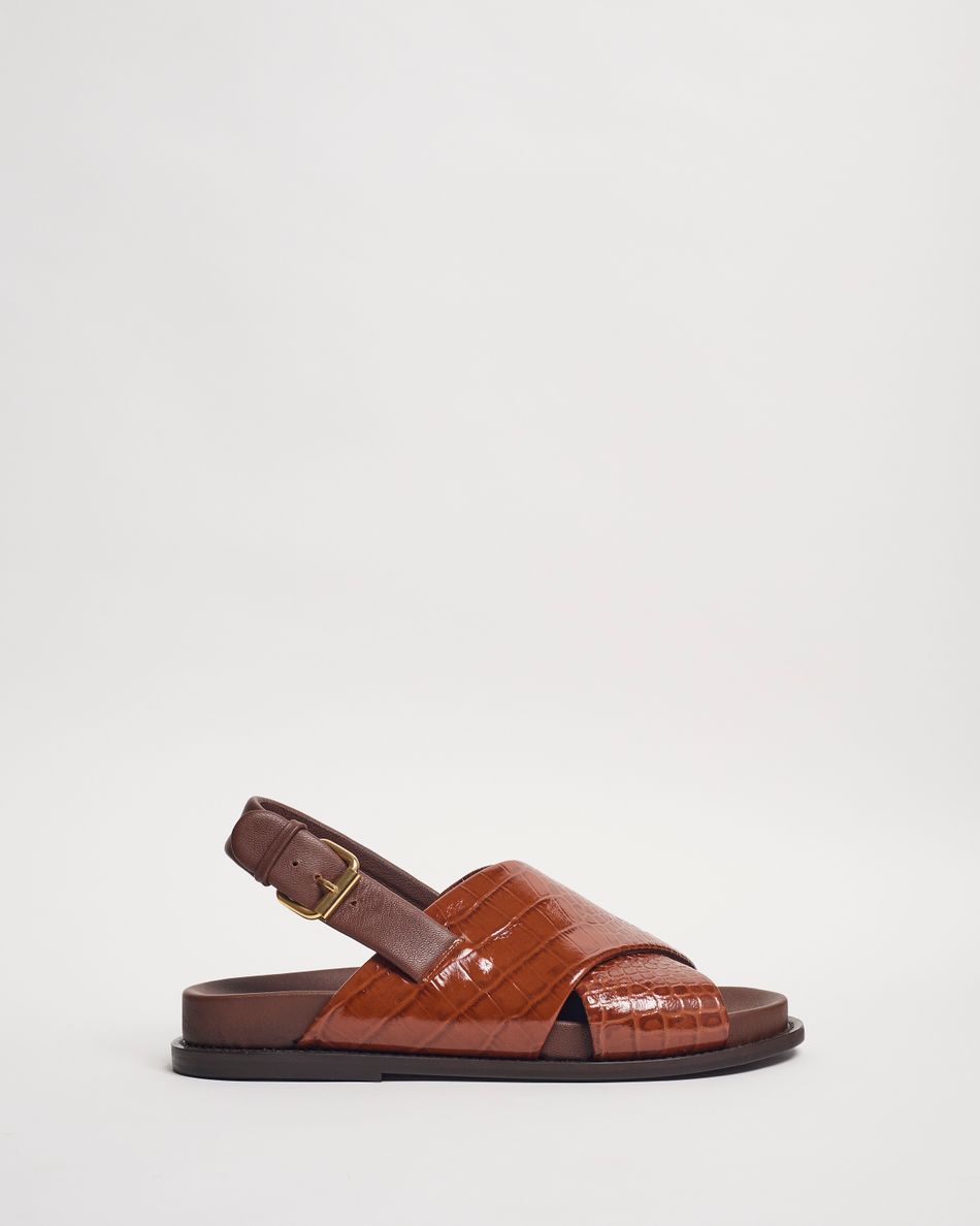 Birken Lucia Croco Cognac