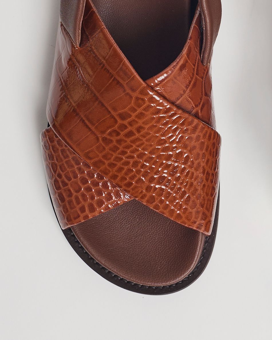 Birken Lucia Croco Cognac