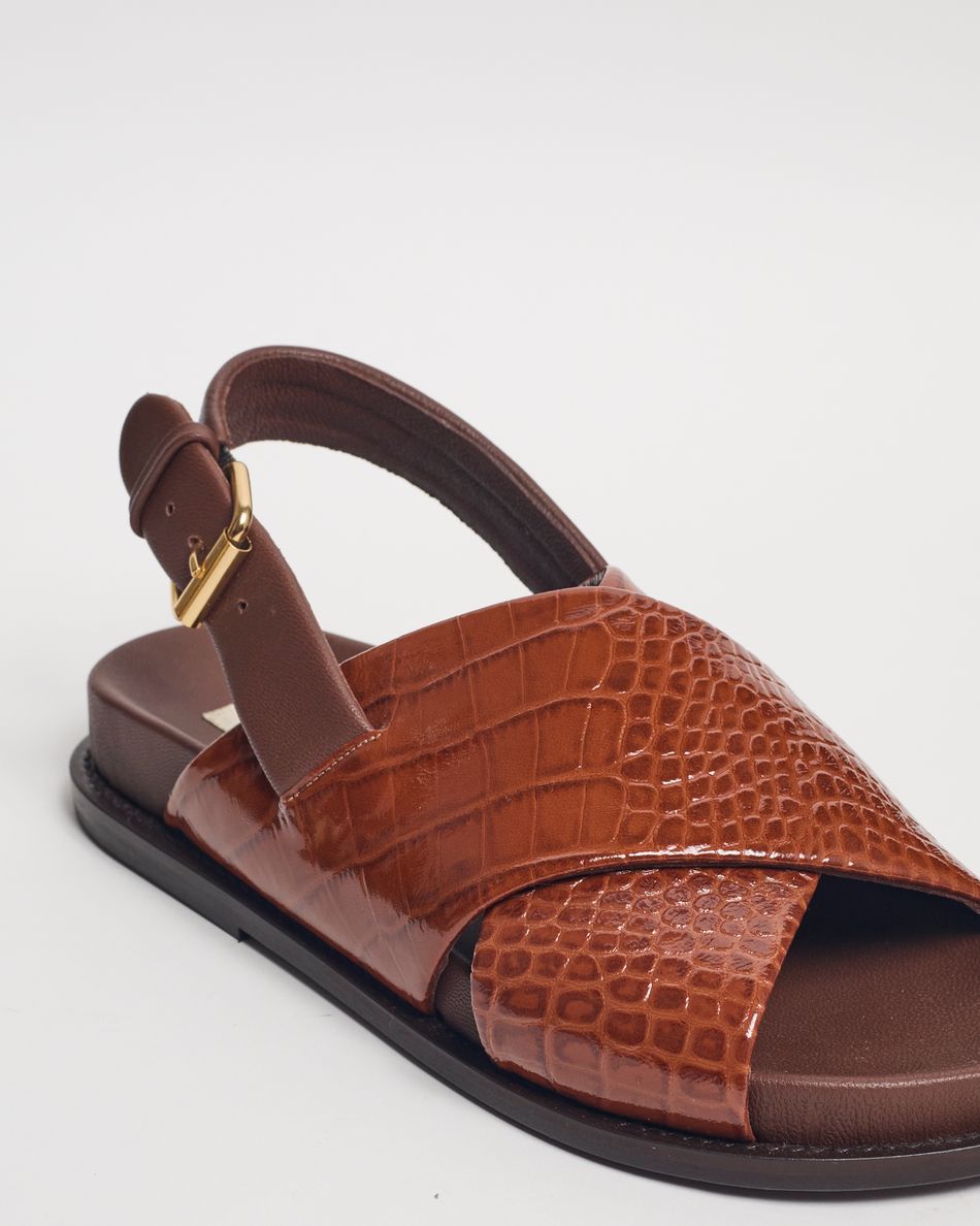Birken Lucia Croco Cognac
