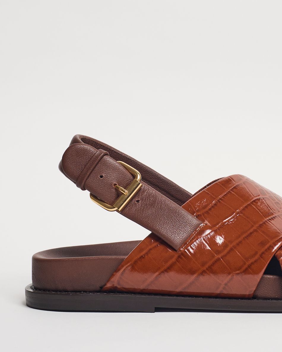 Birken Lucia Croco Cognac