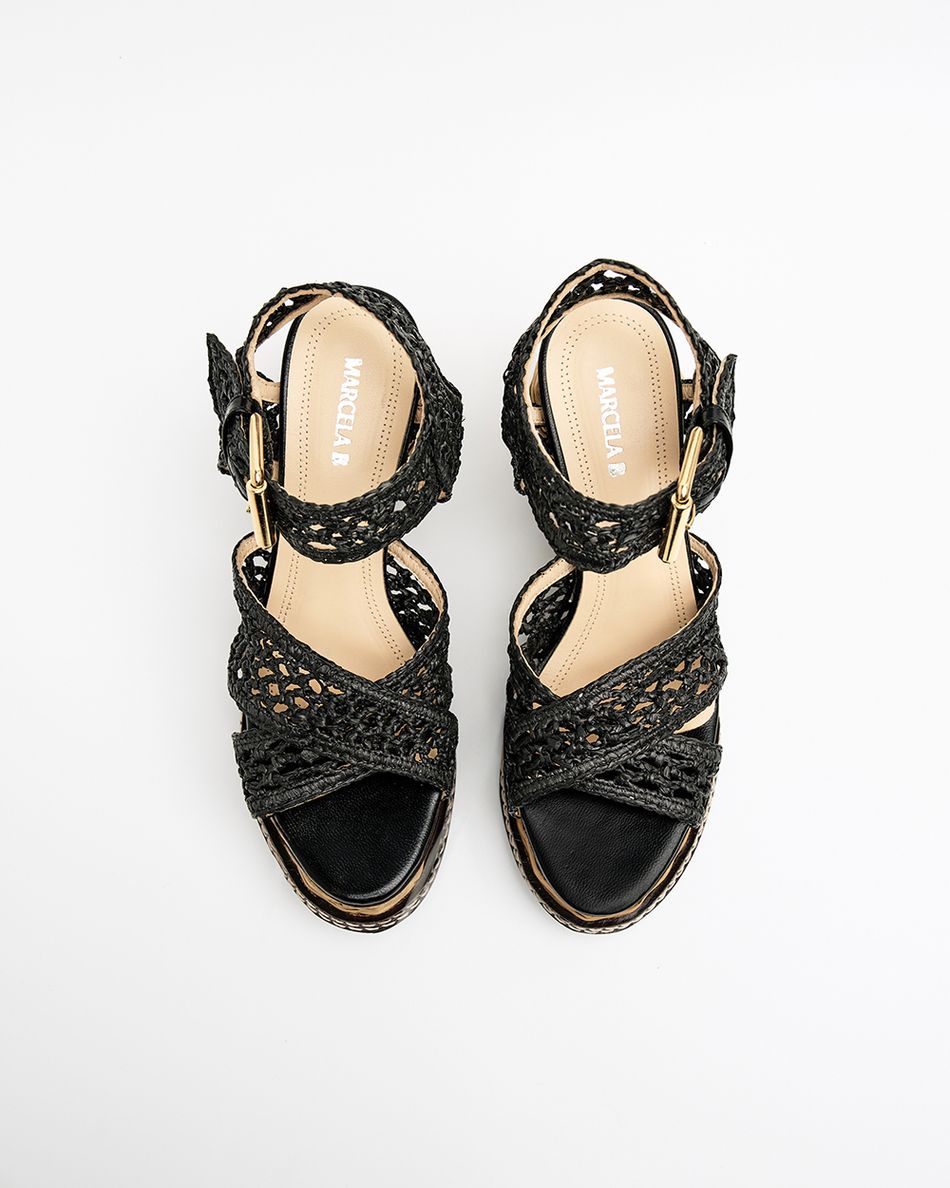 Spadrille Helô Crochê Preto