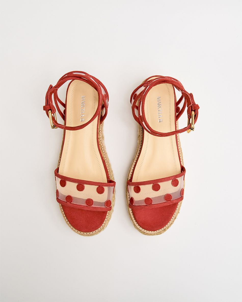 Flatform Bianca Omeo Vermelha