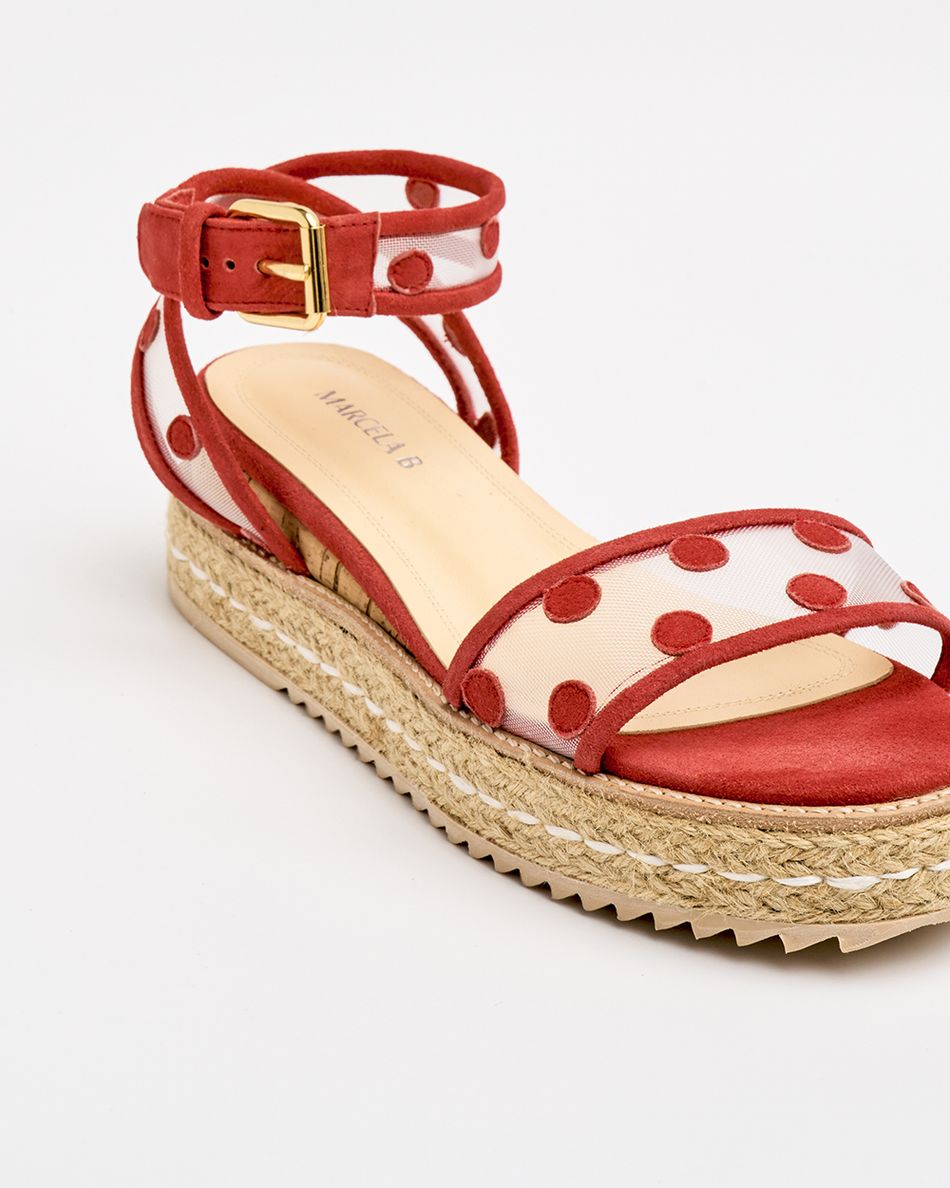 Flatform Bianca Omeo Vermelha