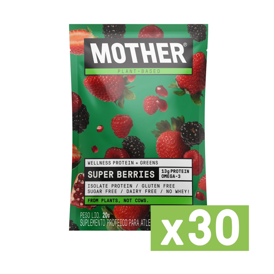 Suplemento Alimentar Wellness & Greens Super Berries - 30 Sachês 