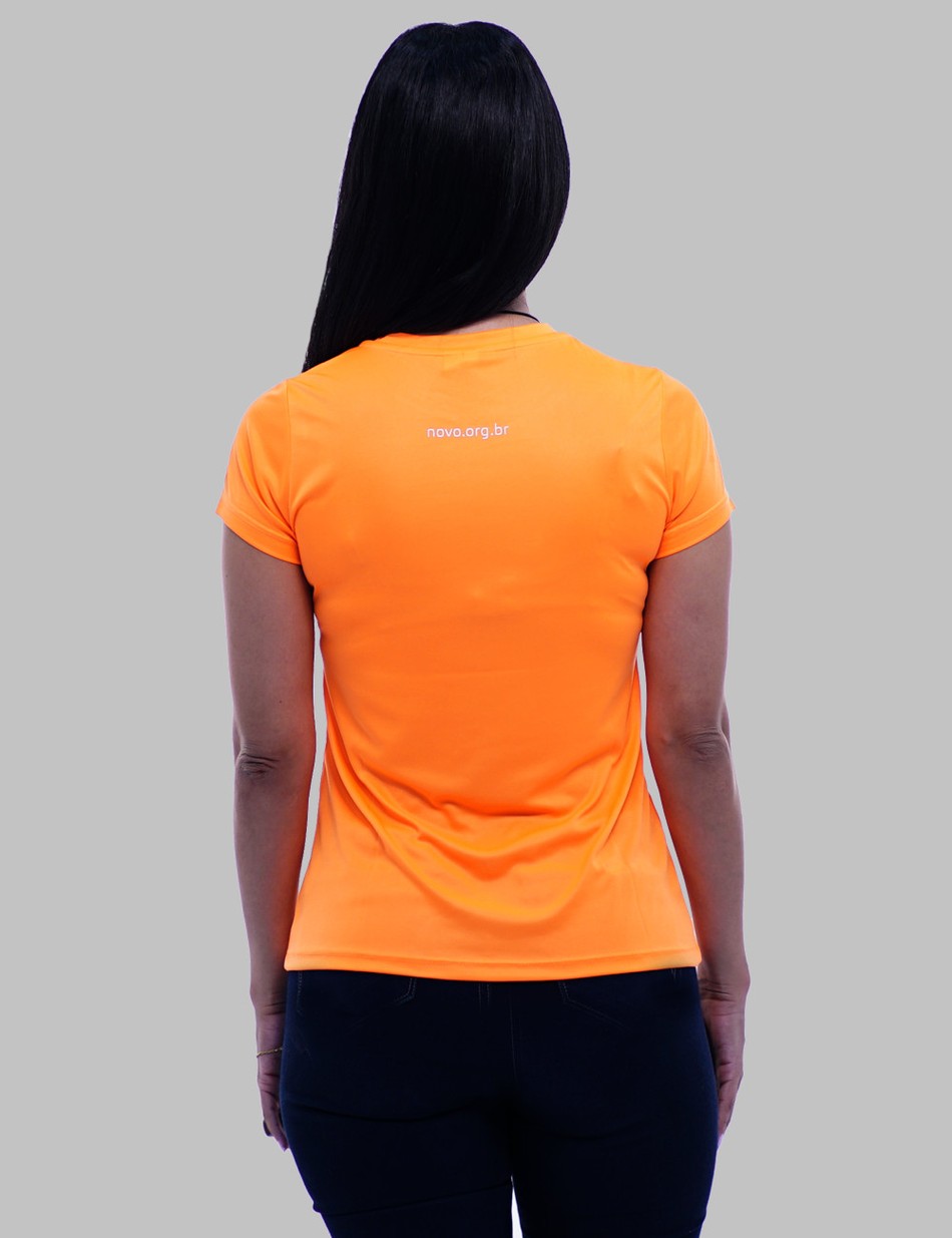 Camiseta Dryfit Laranja Neon (Feminina)