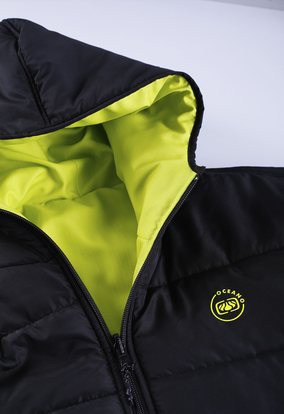 JAQUETA PUFFER OCEANO DUPLA-FACE NEON