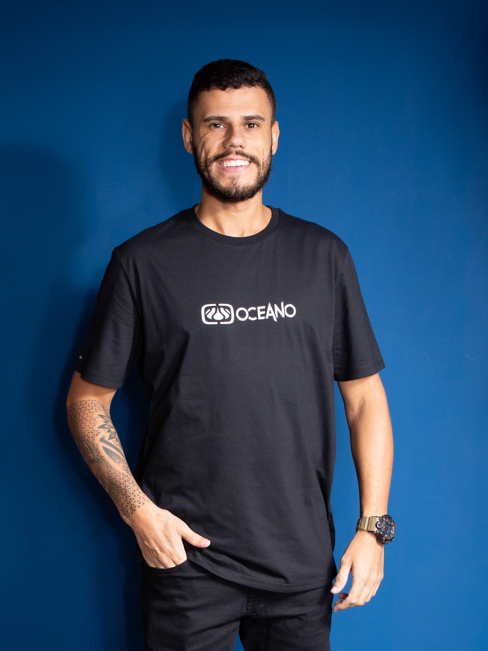 CAMISETA OCEANO LOGO MALHA