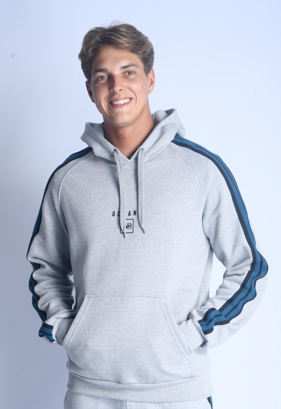 BLUSÃO OCEANO CANGURU RAGLAN FAIXA