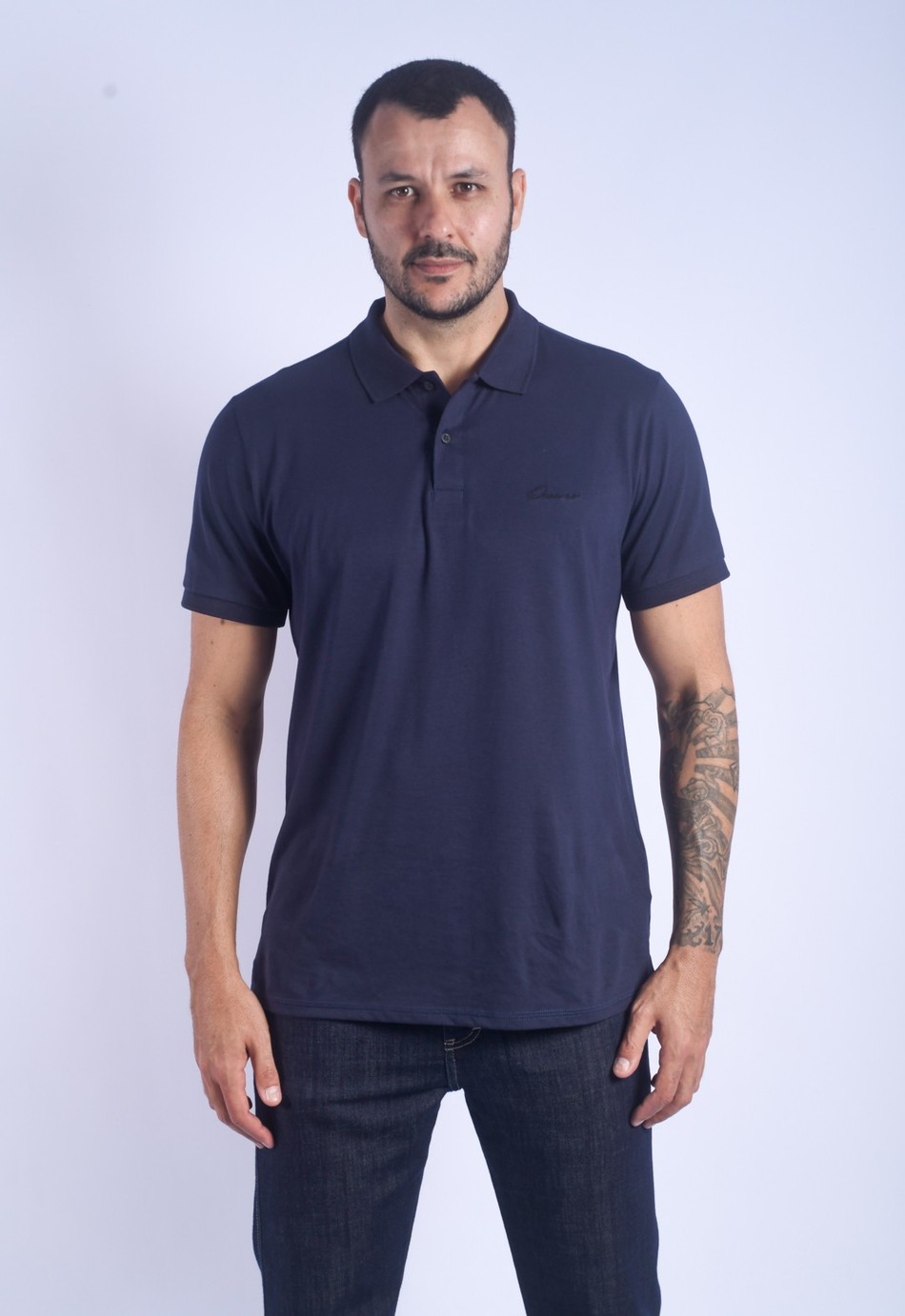 CAMISETA POLO OCEANO MALHA PIMA