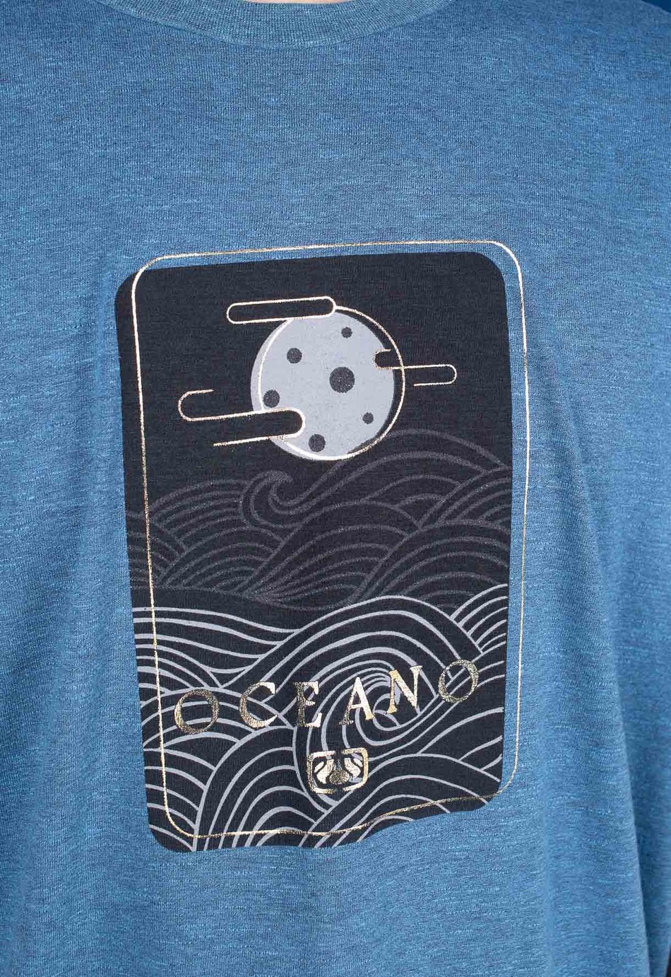 CAMISETA OCEANO FOIL FLAMÊ STONE