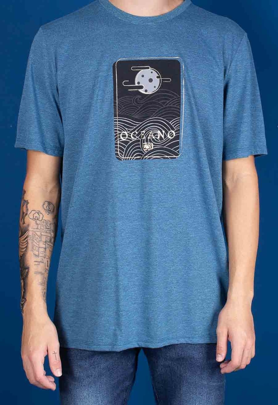 CAMISETA OCEANO FOIL FLAMÊ STONE