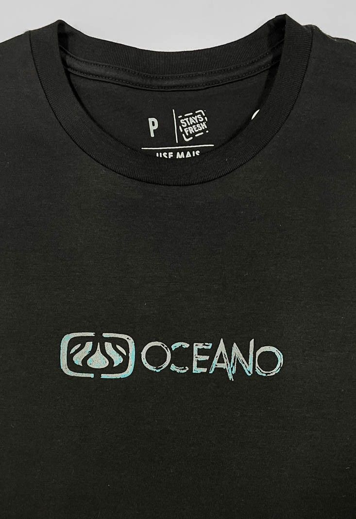 CAMISETA OCEANO ESSENCIAL TECH USE MAIS, LAVE MENOS