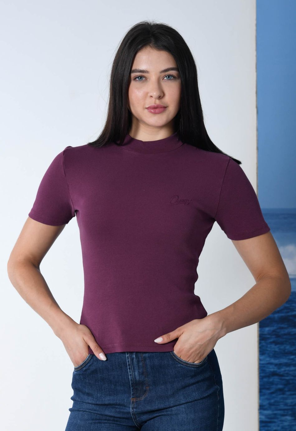 BABY LOOK FEMININA OCEANO RIBANA