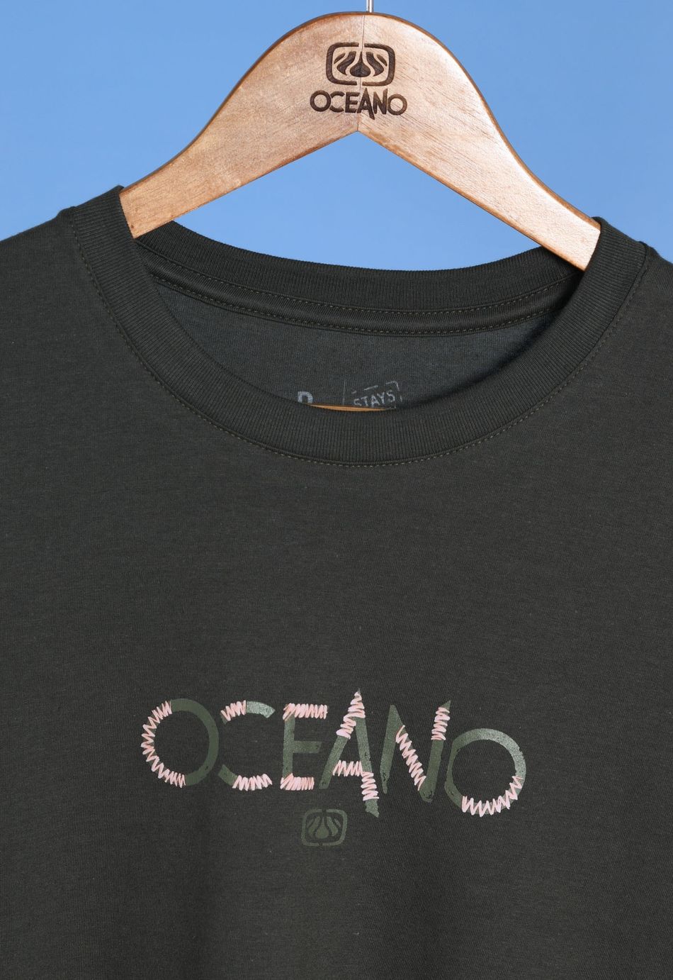CAMISETA OCEANO RELEVO USE MAIS, LAVE MENOS